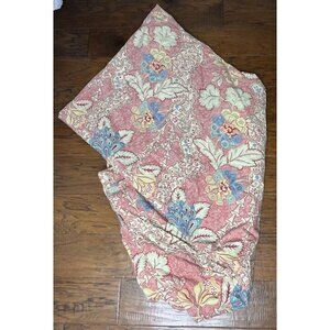 Pottery barn Full Queen Duvet Cover Florentine Pink and Green Palampore Paisley